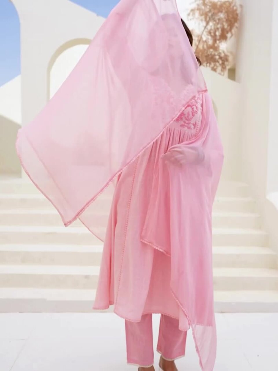KURTA PANT WITH DUPPATA SET